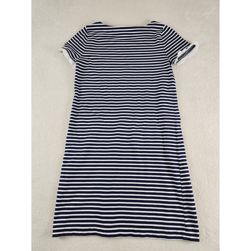 Womens J. Crew Breton Classic Straight T-shirt Dress with Ruffled Sleeves Size S - Picture 2 of 6